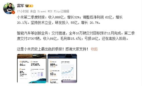 小米汽车亏损竞价多少
